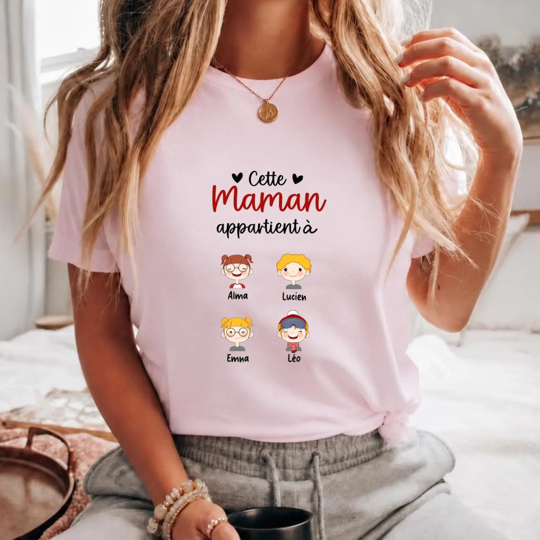 T-shirt cette maman appartient à