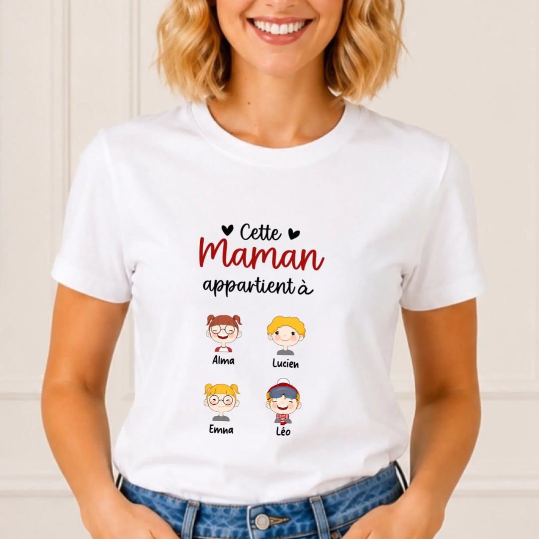 T-shirt cette maman appartient à