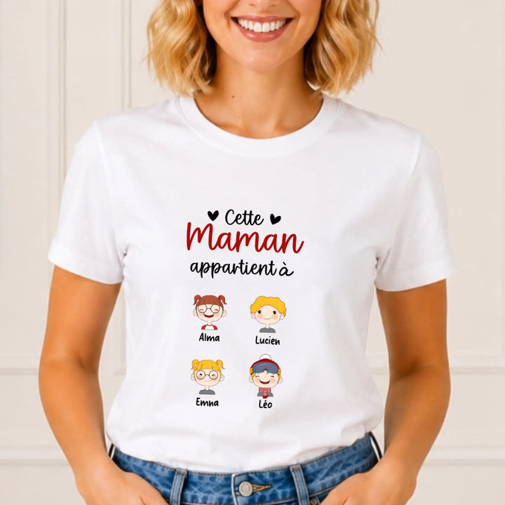 T-shirt cette maman appartient à