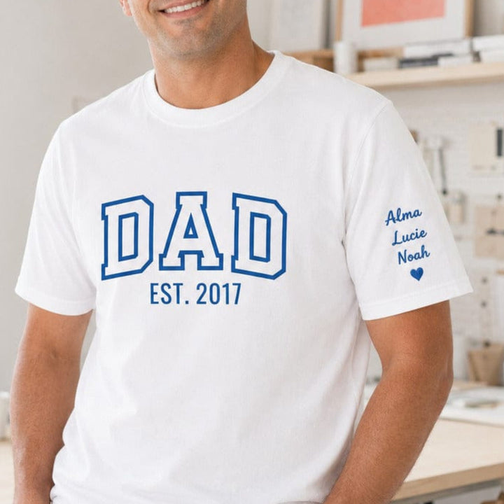 t shirt dad since brodé