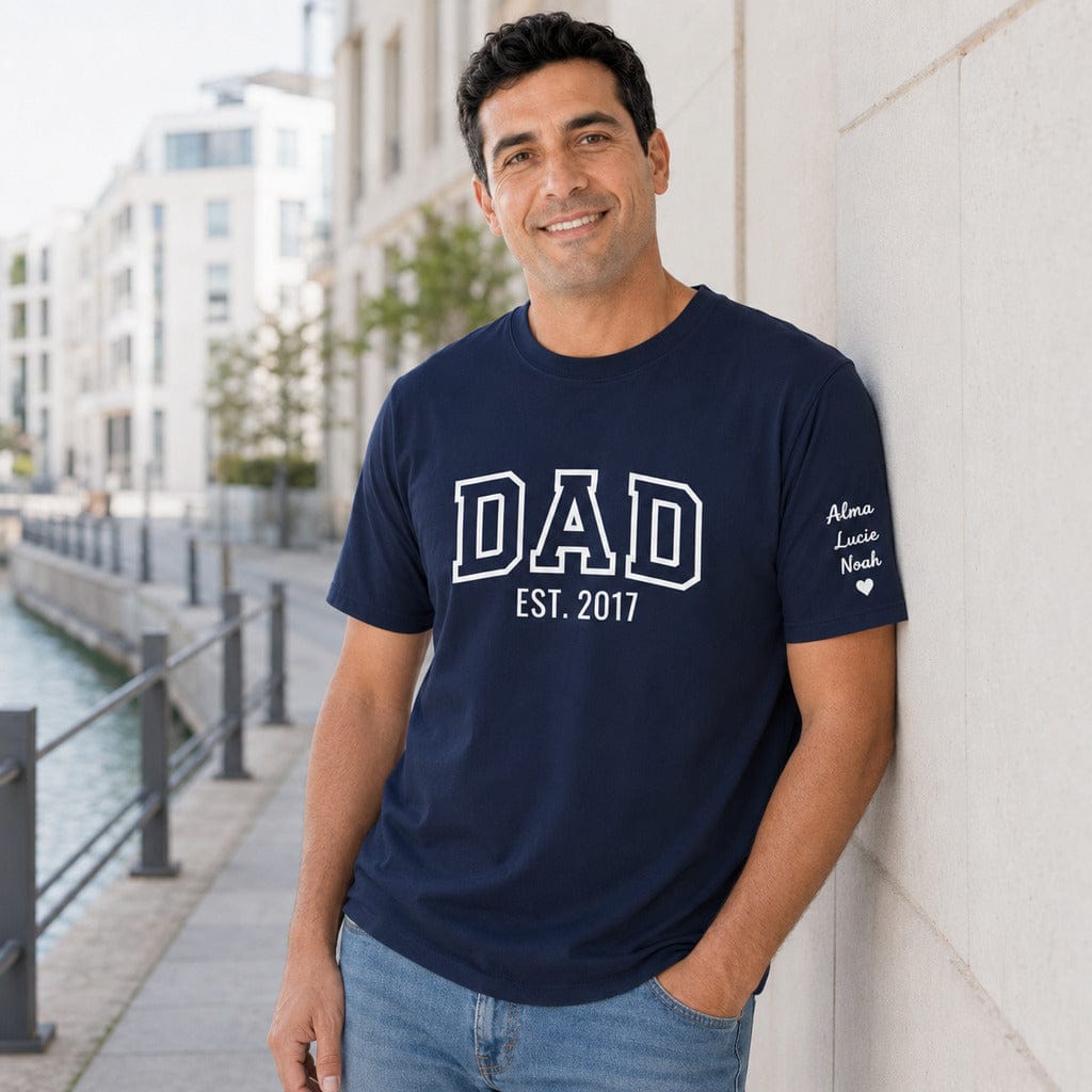 t shirt dad since brodé