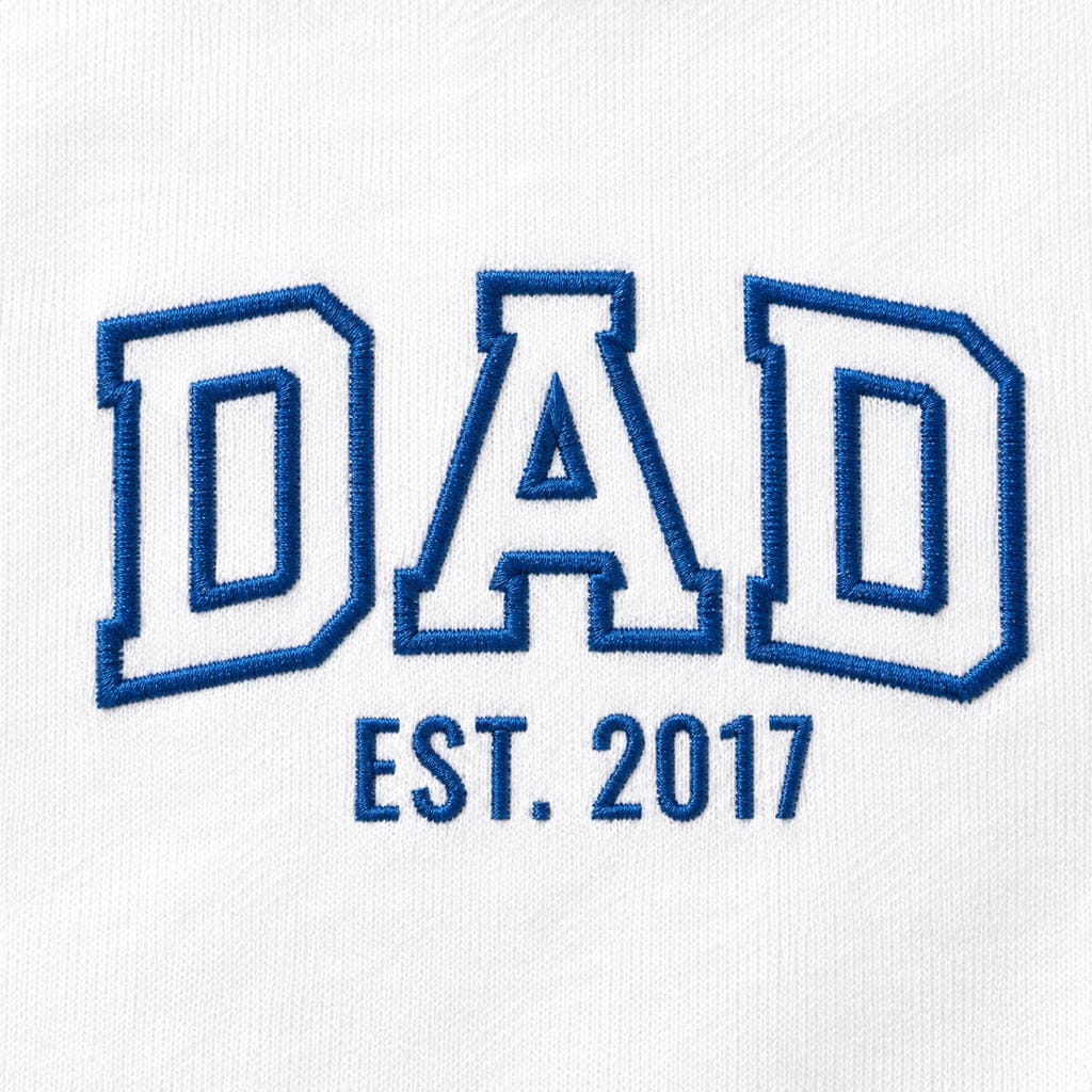 t shirt dad since brodé