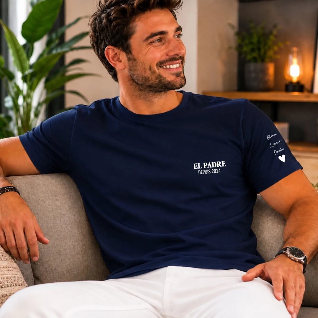 T-Shirt personnalisé - EL PADRE avec prénoms