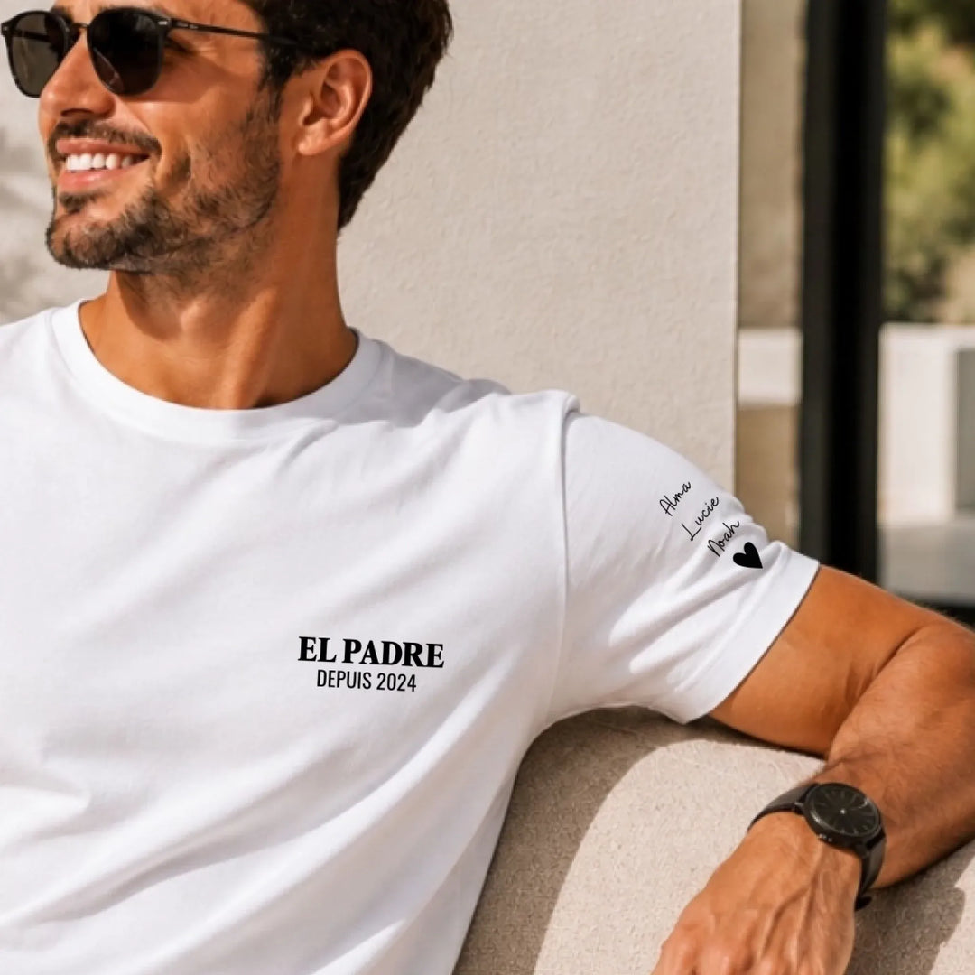 T-Shirt personnalisé - EL PADRE avec prénoms