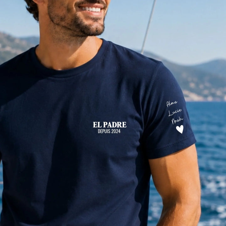 T-Shirt personnalisé - EL PADRE avec prénoms