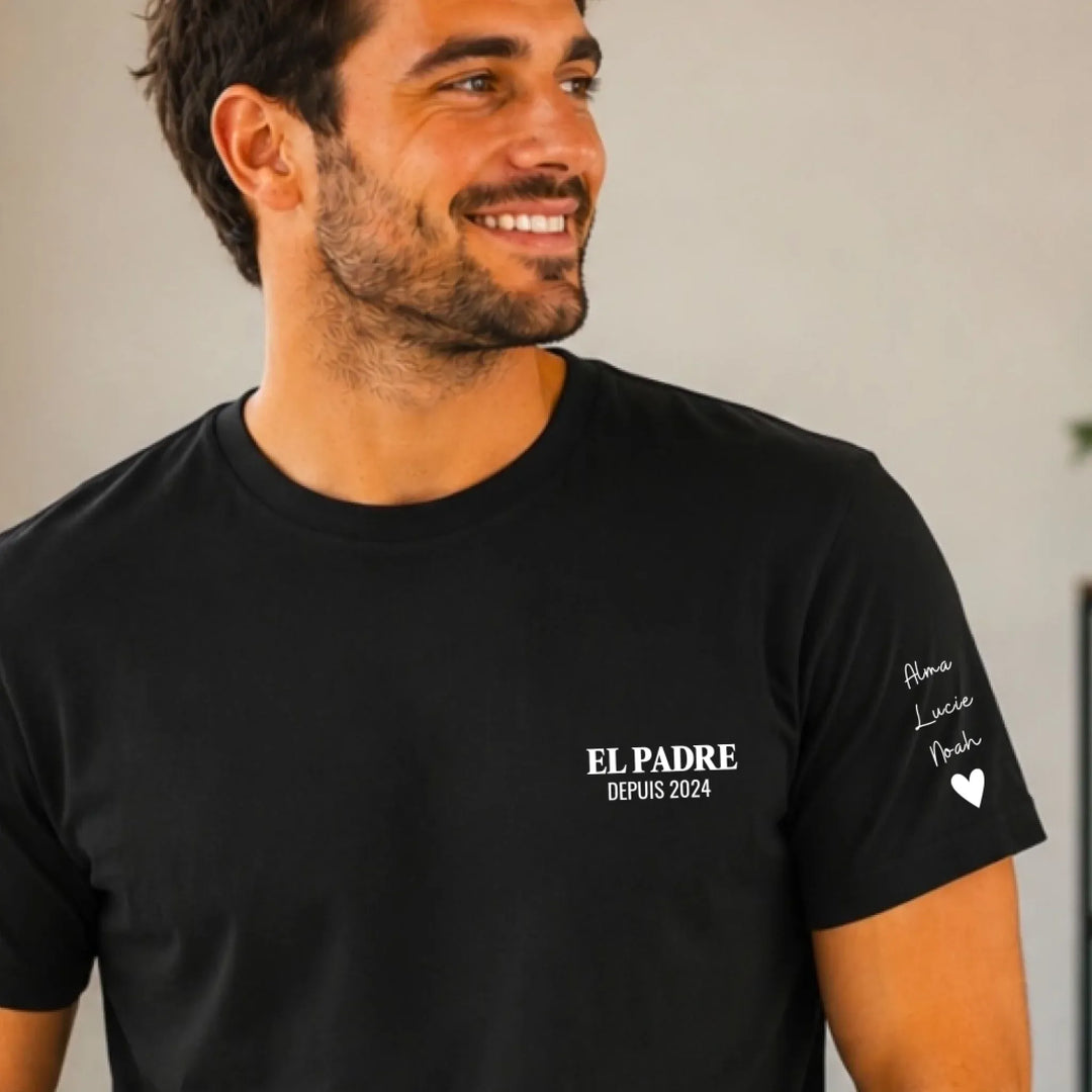 T-Shirt personnalisé - EL PADRE avec prénoms
