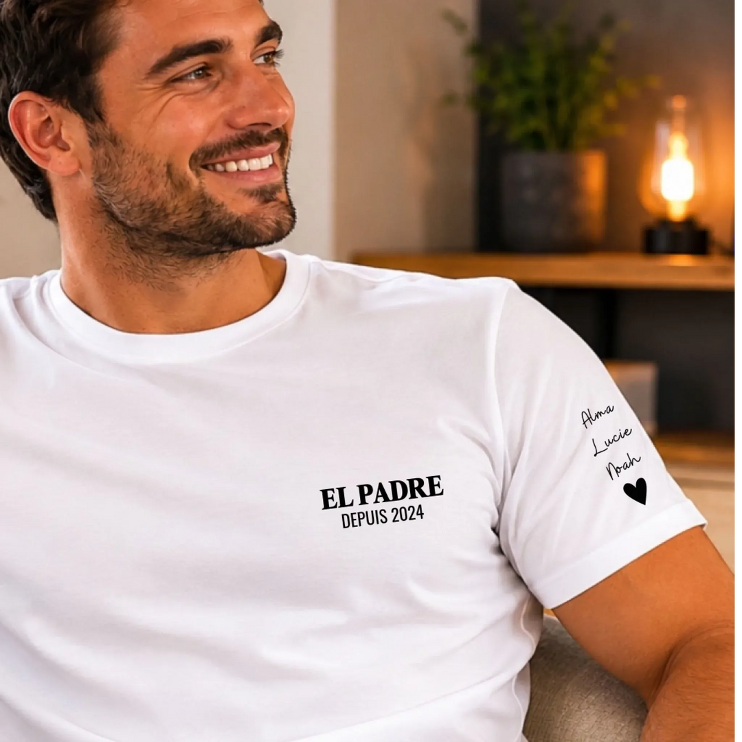 T-Shirt personnalisé - EL PADRE avec prénoms