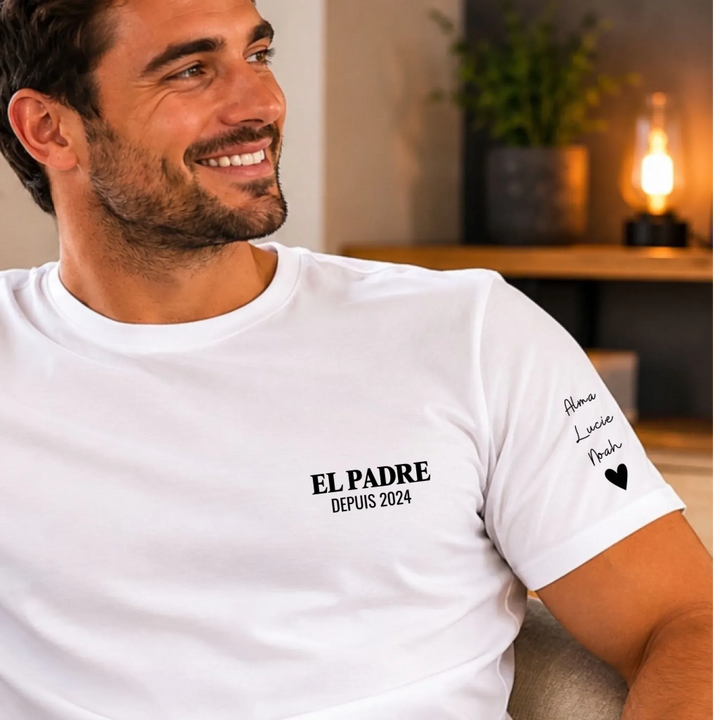 T-Shirt personnalisé - EL PADRE avec prénoms