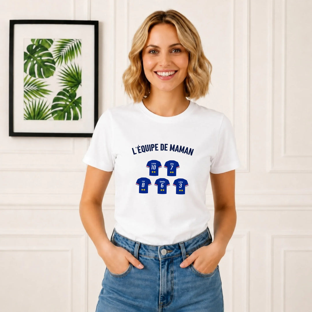 T-shirt Personnalisé - L'équipe de Maman