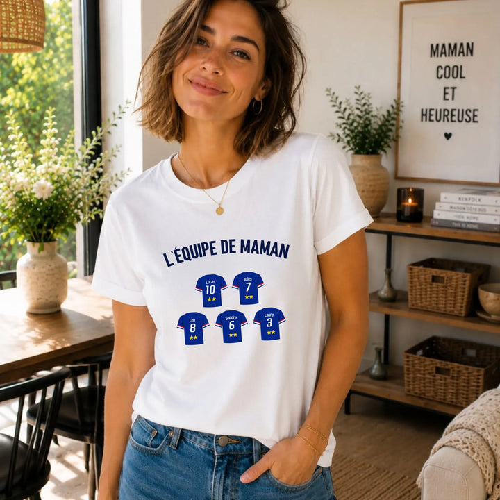 T-shirt Personnalisé - L'équipe de Maman