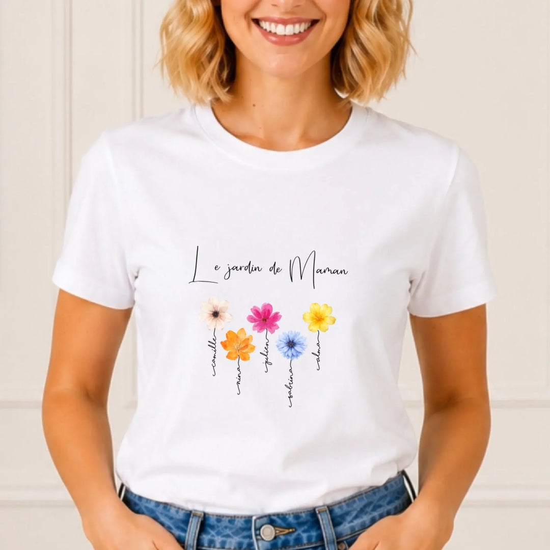T shirt personnalisé maman | Le jardin de maman
