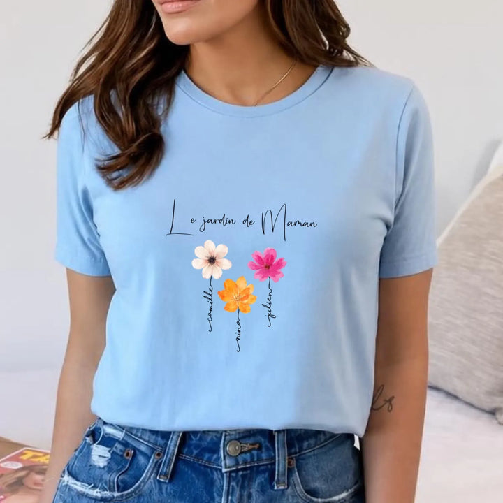T shirt personnalisé maman | Le jardin de maman