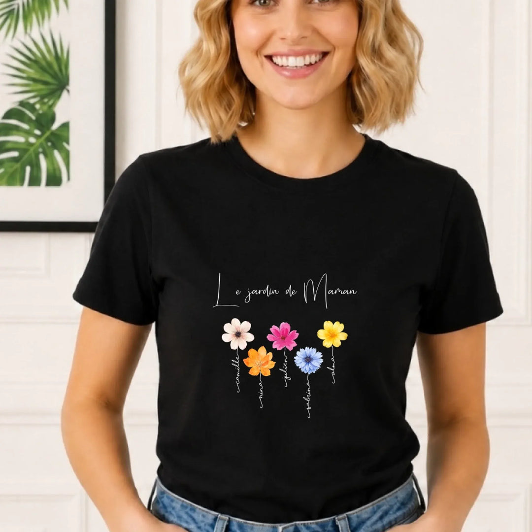 T shirt personnalisé maman | Le jardin de maman