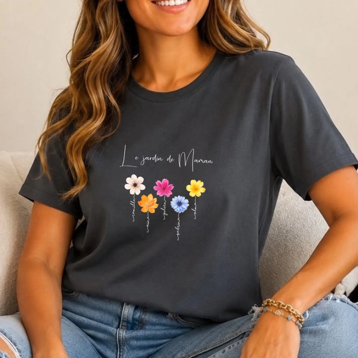 T shirt personnalisé maman | Le jardin de maman