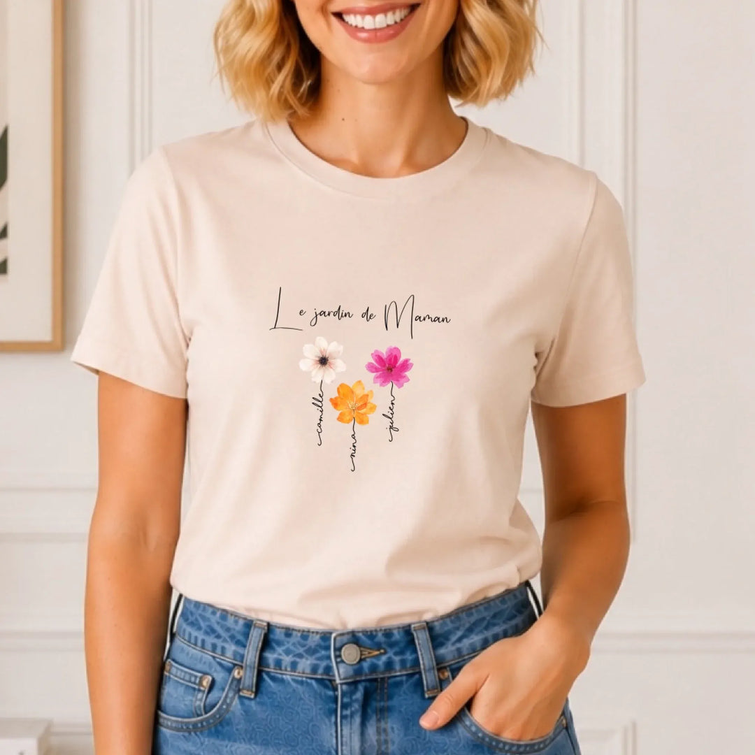 T shirt personnalisé maman | Le jardin de maman