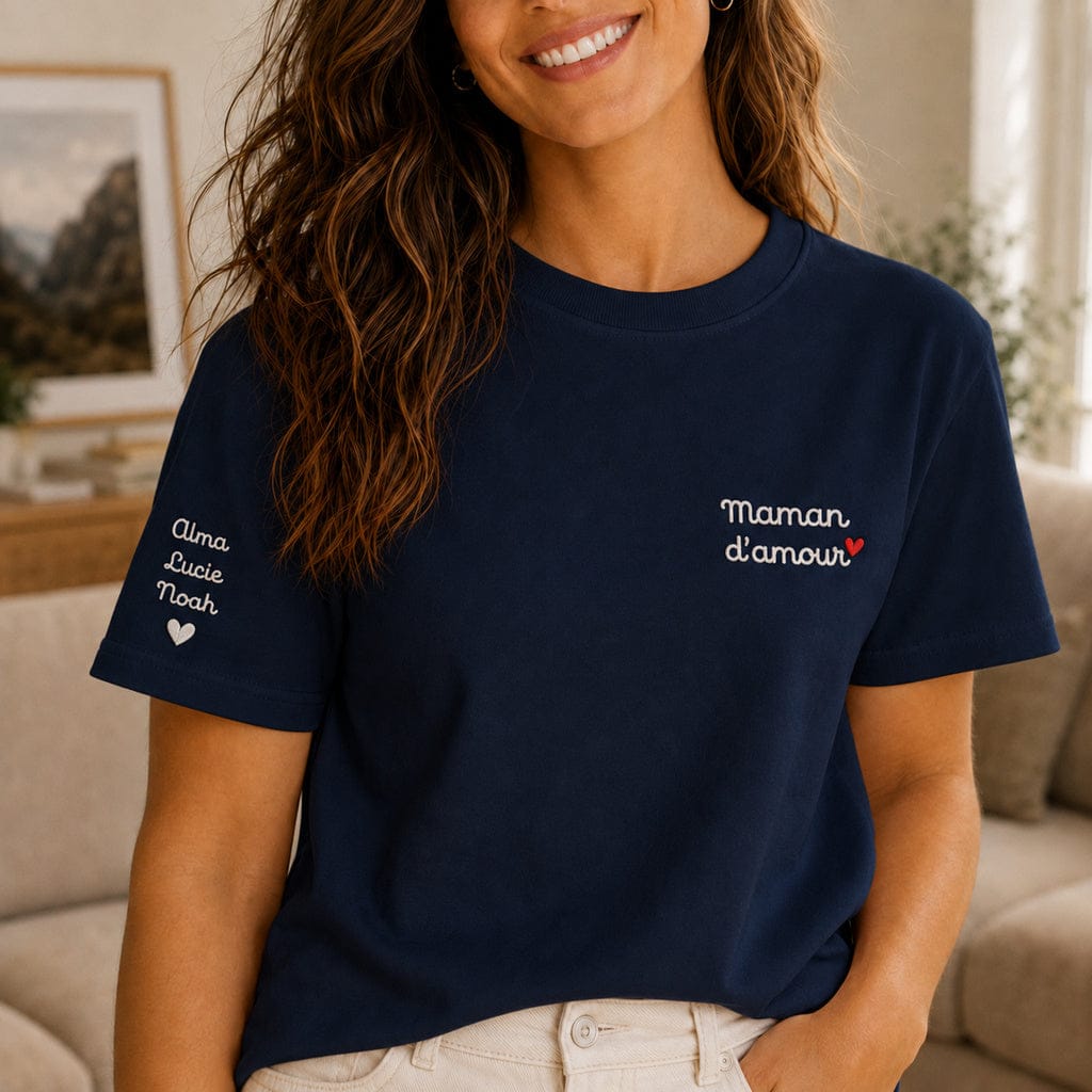 T-shirt personnalisé maman - Maman d'amour