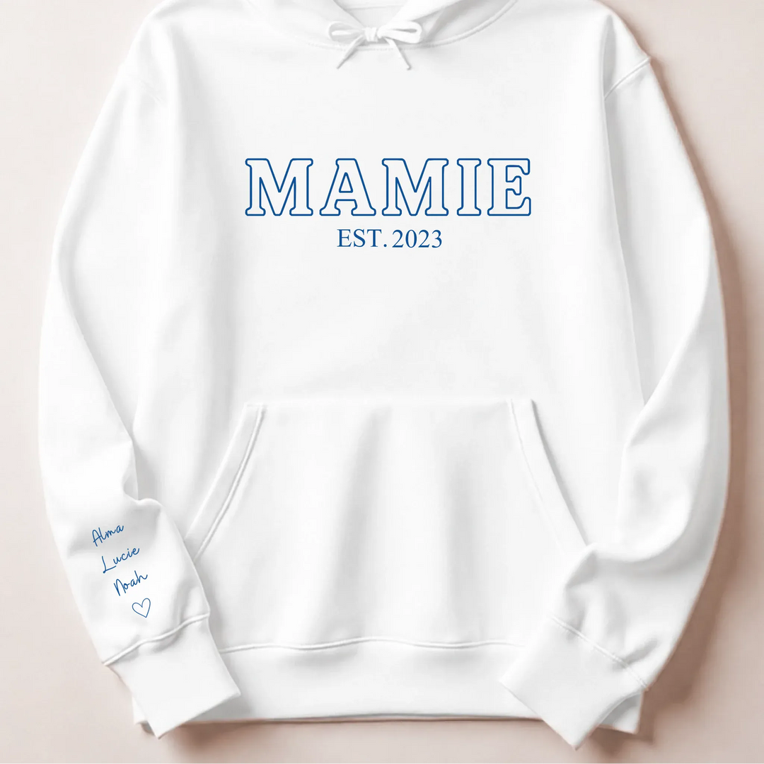T-shirt personnalisé mamie - Future Mamie Sweat à capuche / Blanc / S