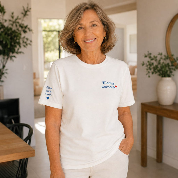 T-shirt personnalisé mamie - Mamie d'amour