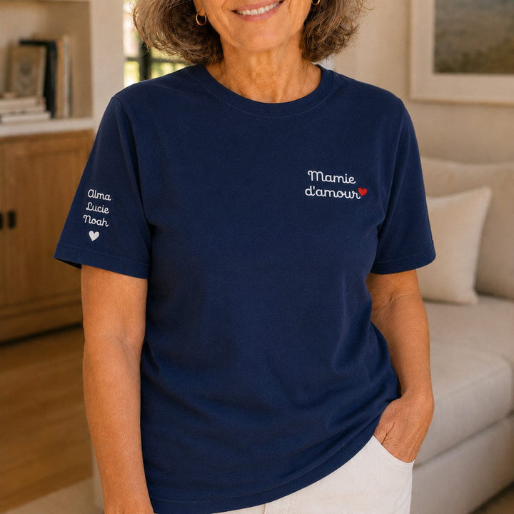 T-shirt personnalisé mamie - Mamie d'amour