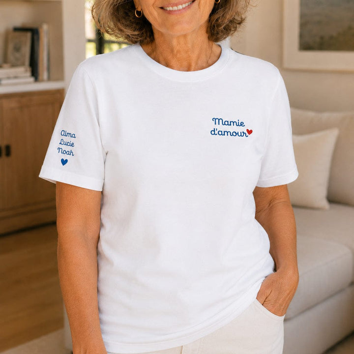 T-shirt personnalisé mamie - Mamie d'amour