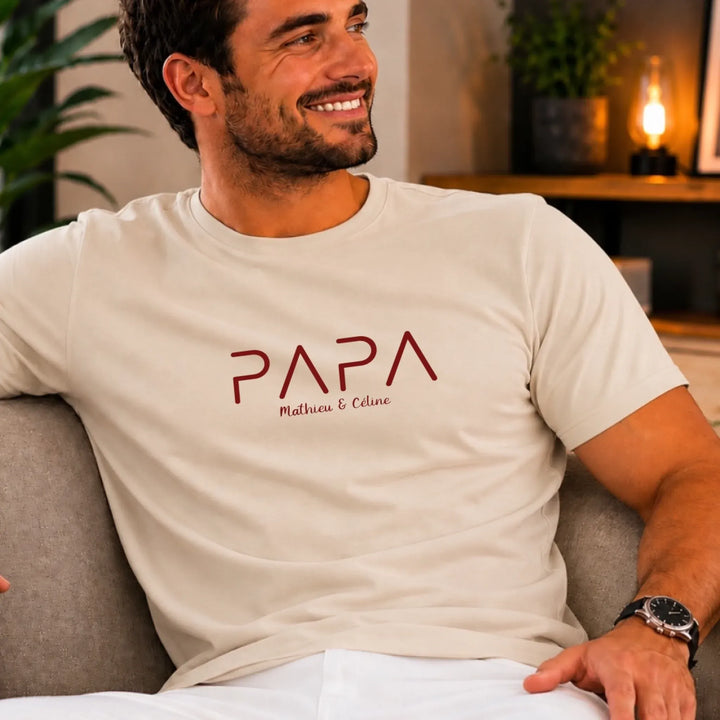 T-Shirt Personnalisé Papa -Cadeau anniversaire