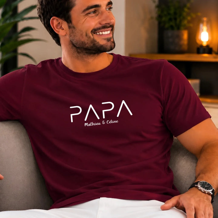 T-Shirt Personnalisé Papa -Cadeau anniversaire