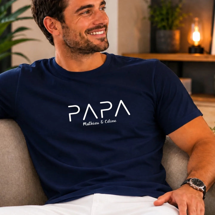 T-Shirt Personnalisé Papa -Cadeau anniversaire