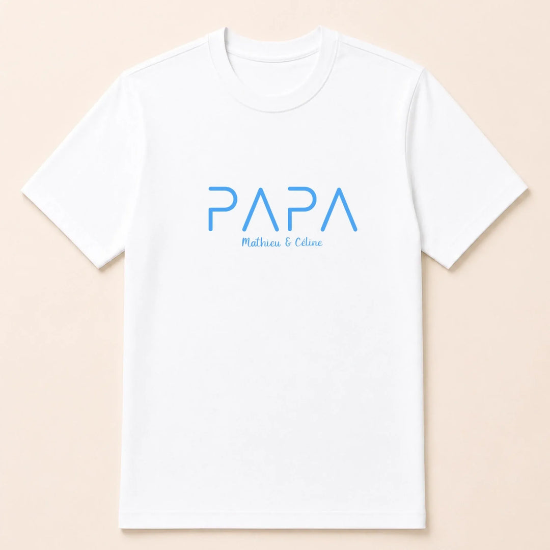 T-Shirt Personnalisé Papa -Cadeau anniversaire