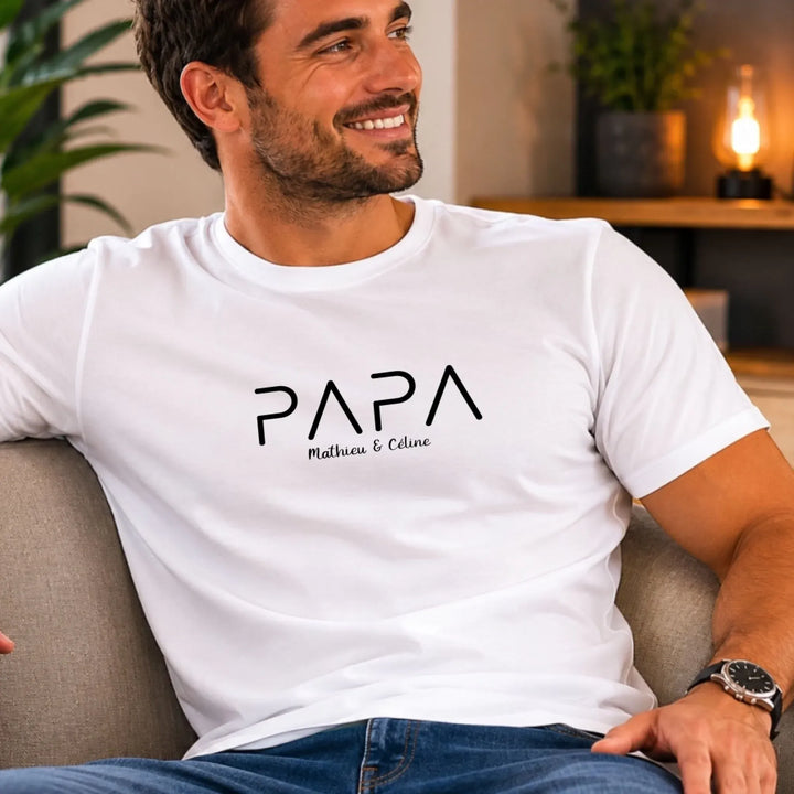 T-Shirt Personnalisé Papa -Cadeau anniversaire