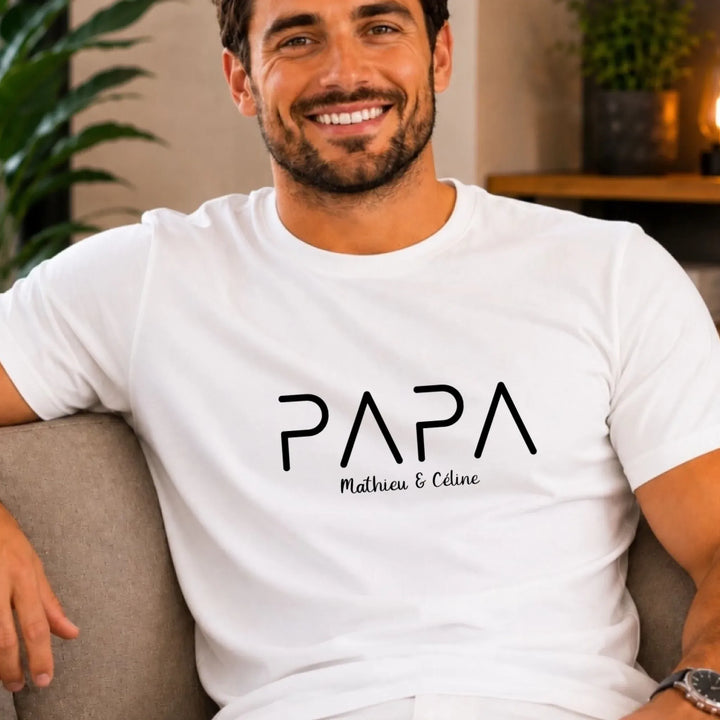 T-Shirt Personnalisé Papa -Cadeau anniversaire