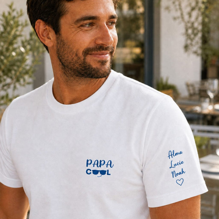 T-shirt personnalisé broderie - Papa cool
