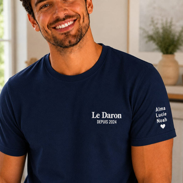 T-shirt personnalisé papa - Le daron