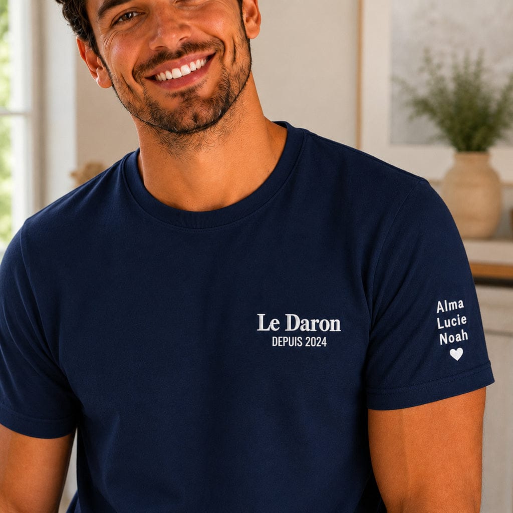 T-shirt personnalisé papa - Le daron