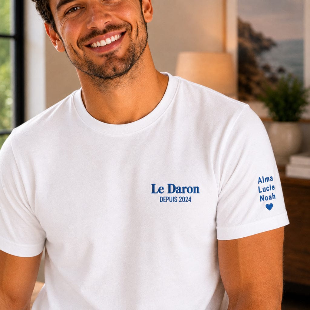 T-shirt personnalisé papa - Le daron