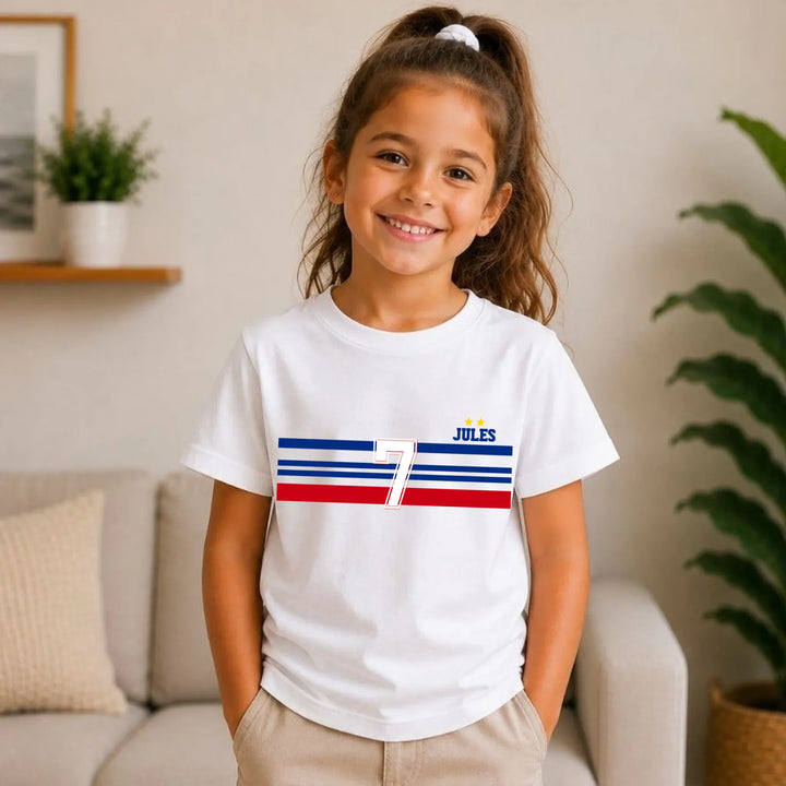 T-shirt Personnalisé - Papa Mini Équipe de France