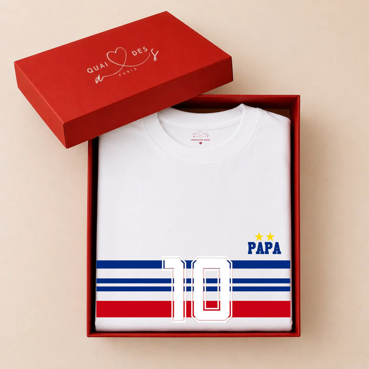 T-shirt Personnalisé - Papa Mini Équipe de France