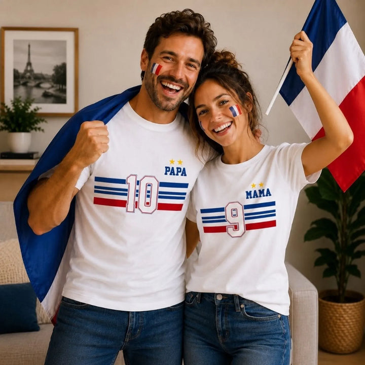T-shirt Personnalisé - Papa Mini Équipe de France