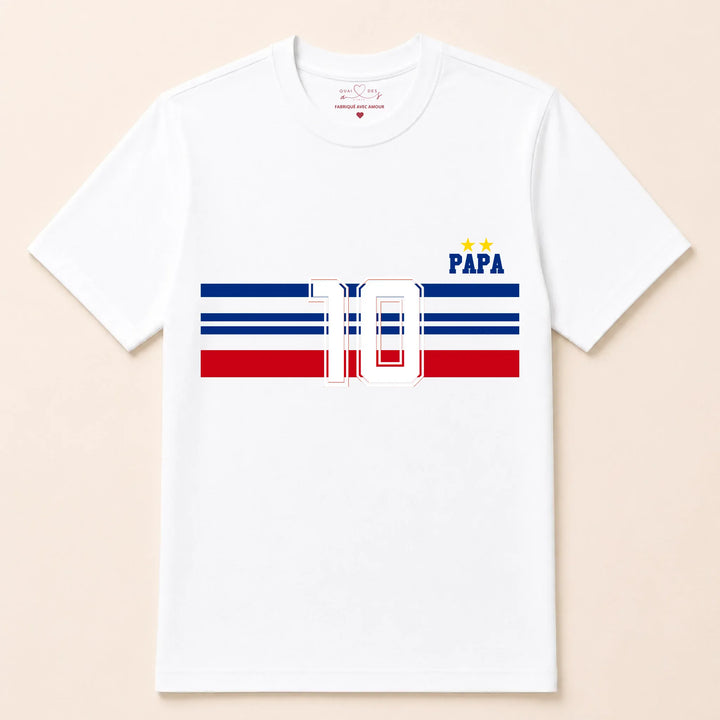 T-shirt Personnalisé - Papa Mini Équipe de France