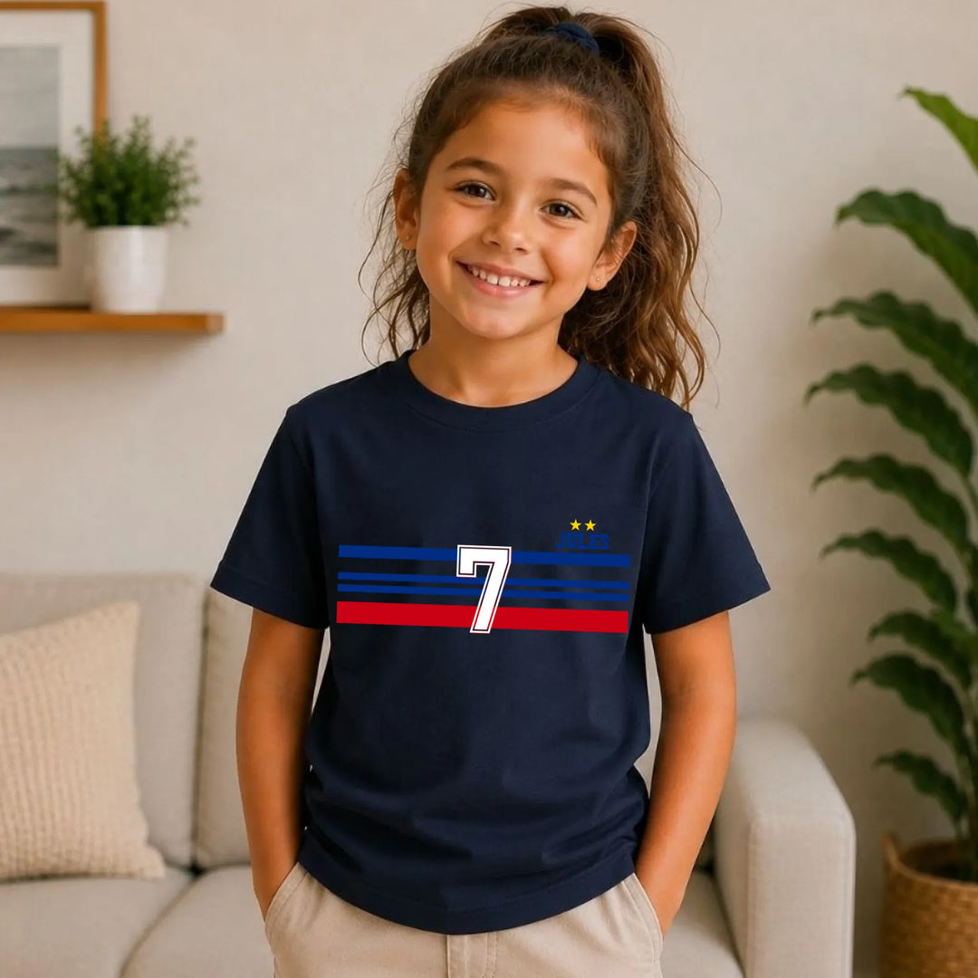 T-shirt Personnalisé - Papa Mini Équipe de France