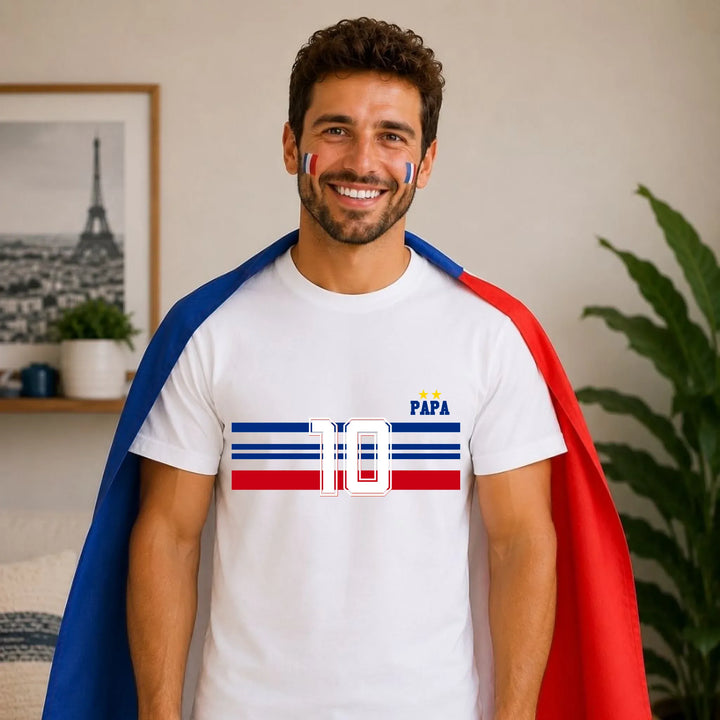 T-shirt Personnalisé - Papa Mini Équipe de France
