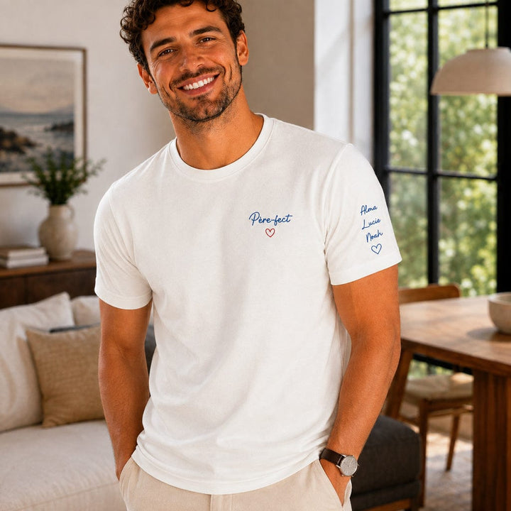 T-shirt personnalisé papa - Père-fect