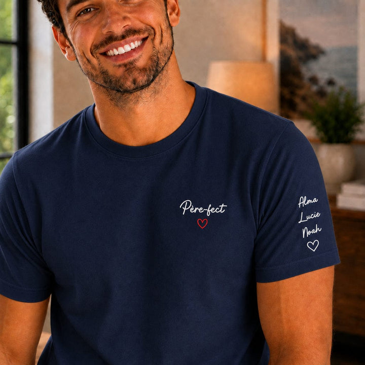 T-shirt personnalisé papa - Père-fect