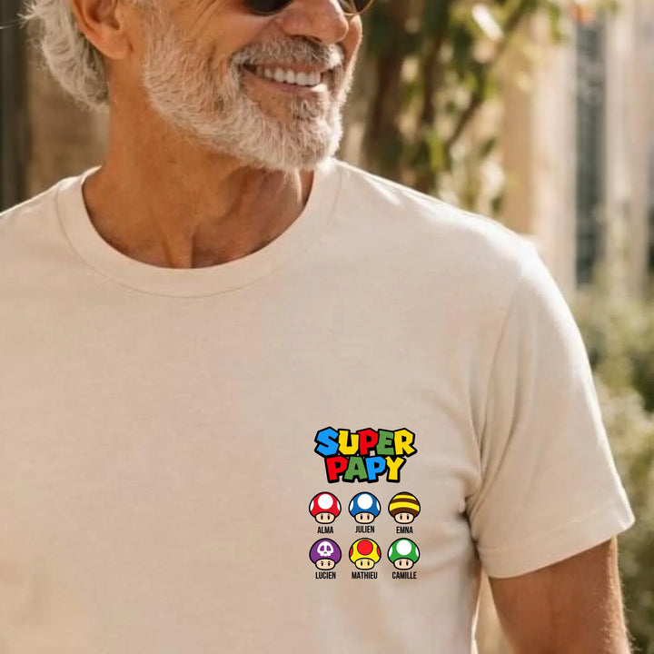 T-Shirt super papy Beige / S