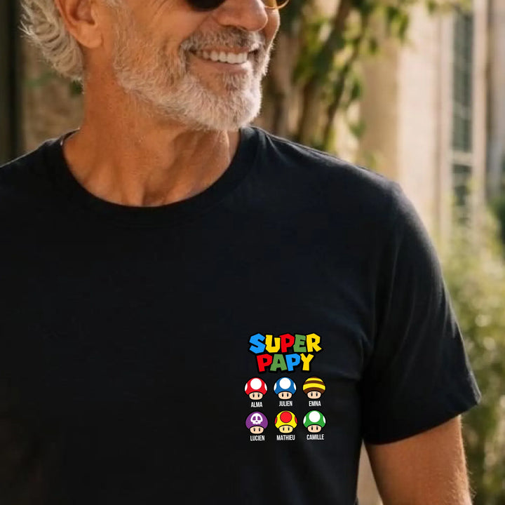 T-Shirt super papy Noir / S