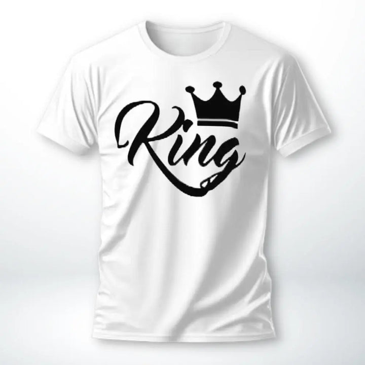 T-Shirt Roi Et Reine King-Blanc / S