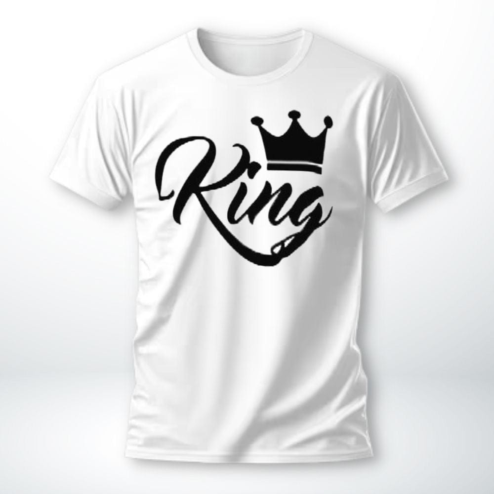 T-Shirt Roi Et Reine King-Blanc / S