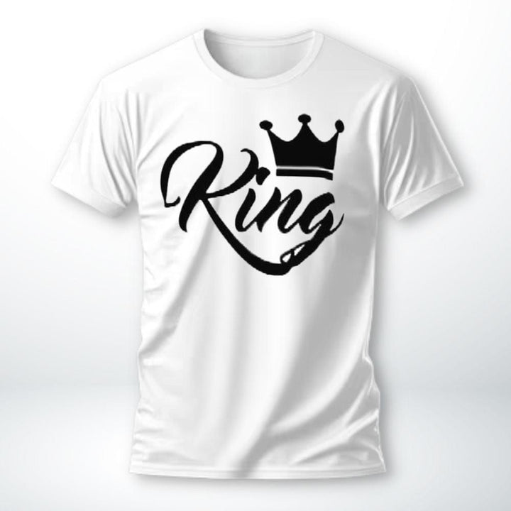 T-Shirt Roi Et Reine King-Blanc / S