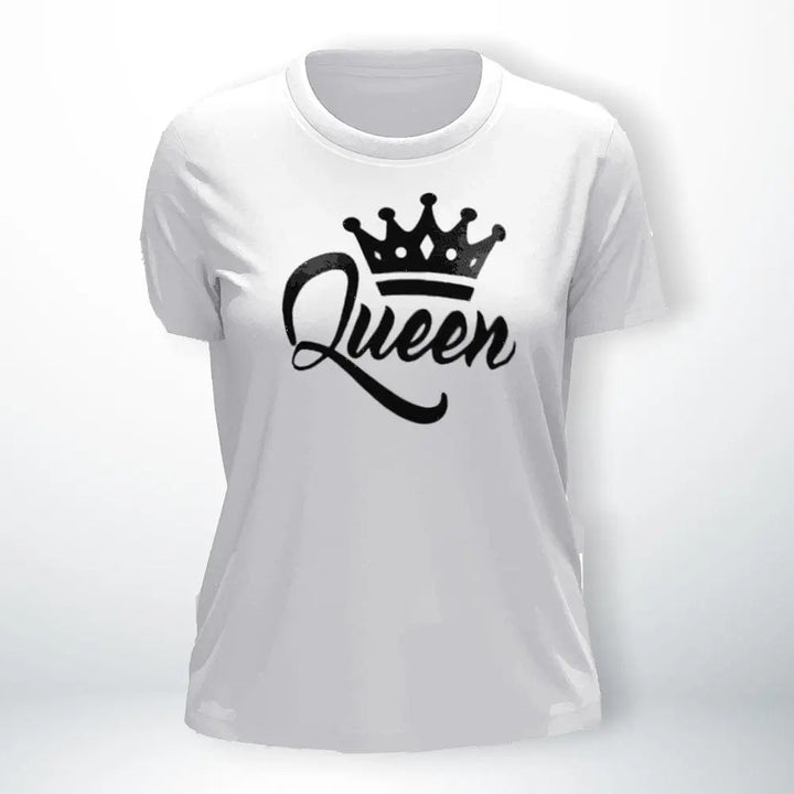 T-Shirt Roi Et Reine Queen-Blanc / S