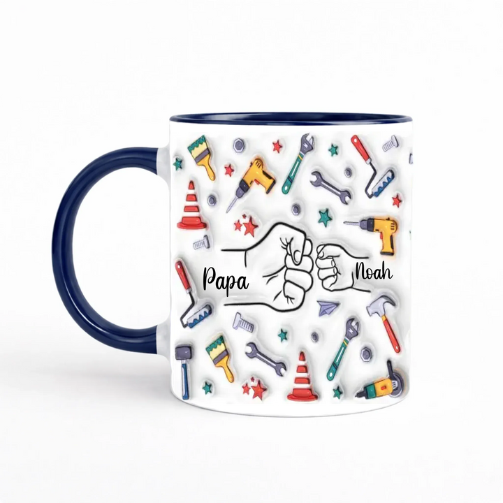 Mug Papa Effet 3D Mug 3D Transparent 325ml Gelato / Marine / 325ml