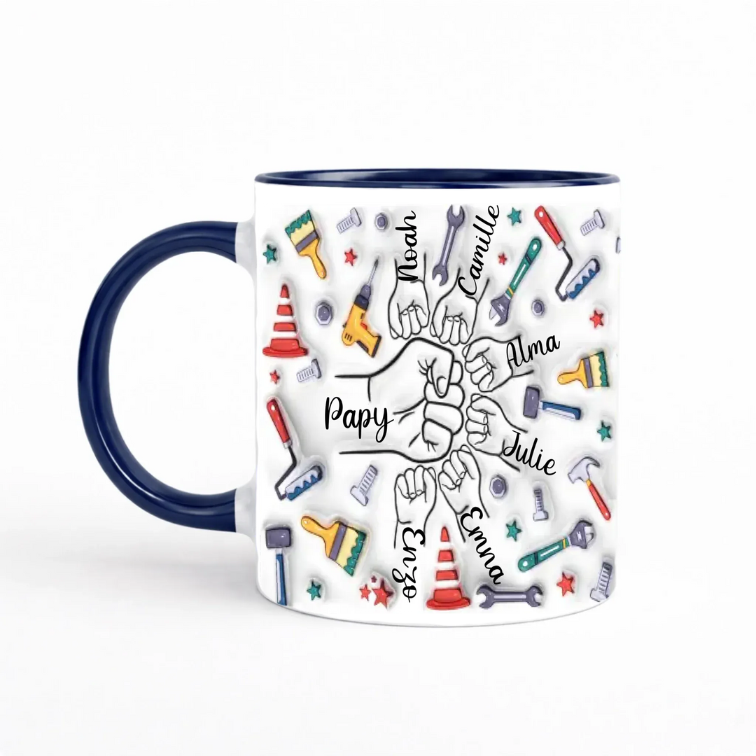 Tasse personnalisée grand père Mug 3D Transparent 325ml Gelato / Marine / 325ml